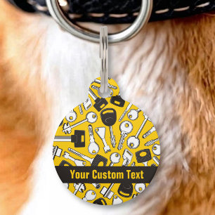 Set of Keys Background Pet Tag