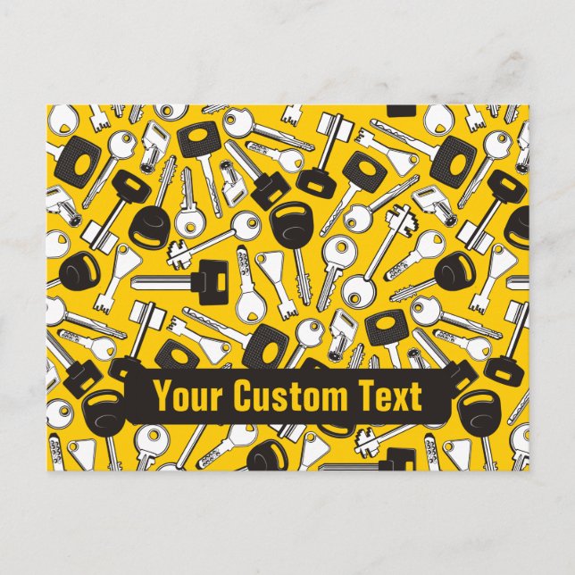 Set of Keys Background Postcard (Front)