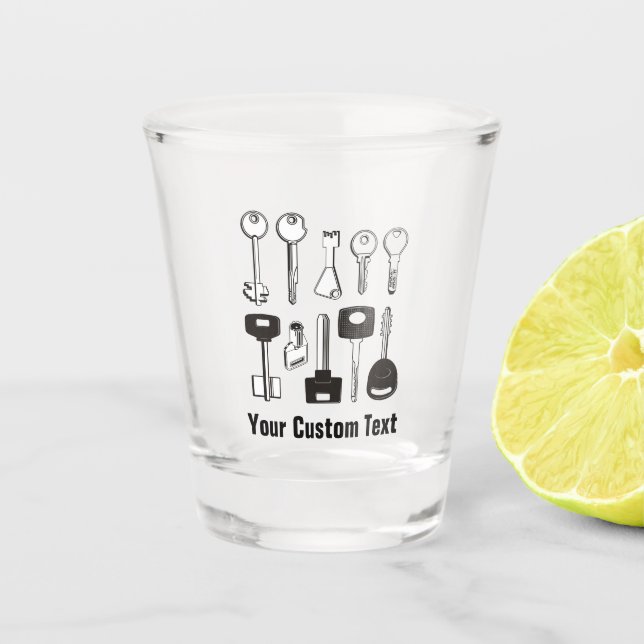 Set of Keys Shot Glass (Front)