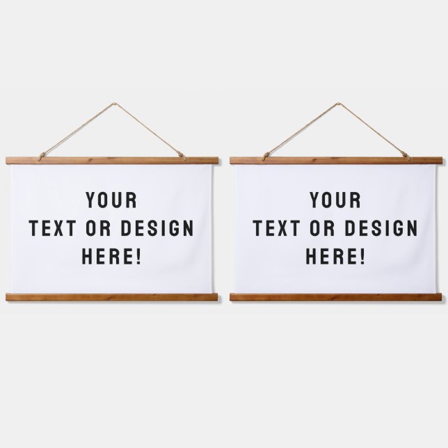 Set of Two Custom Horizontal Hanging Tapestries (Double)