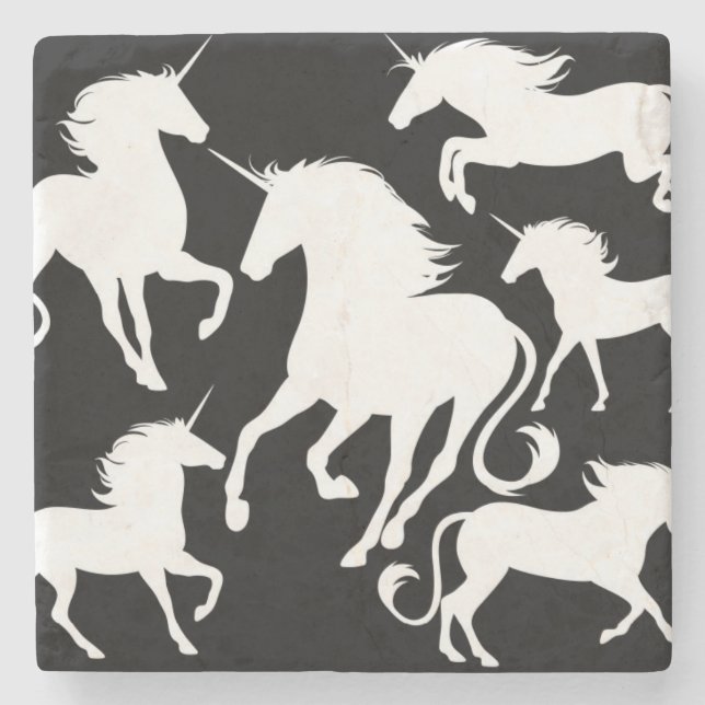 set of unicorns stone coaster (Front)