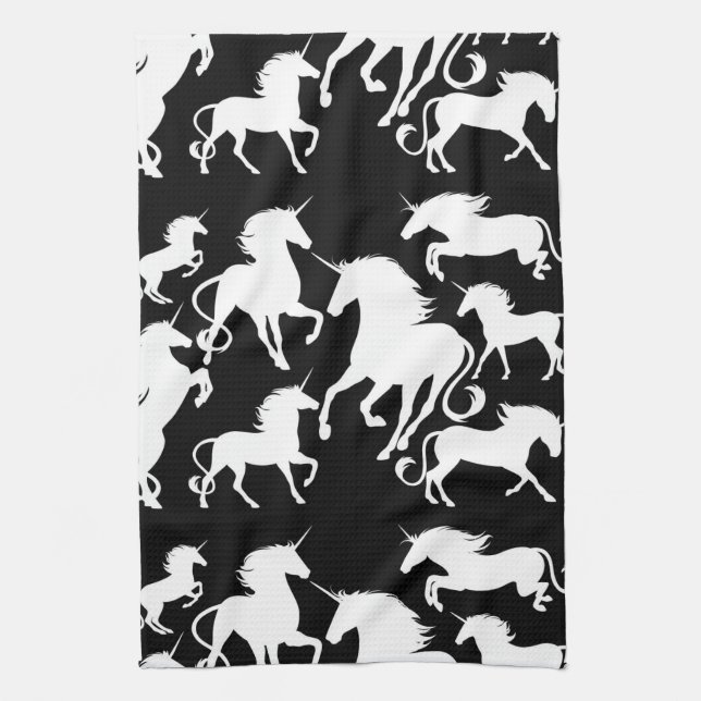 set of unicorns tea towel (Vertical)