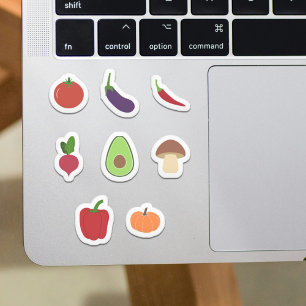 Set of Vegetables Stickers