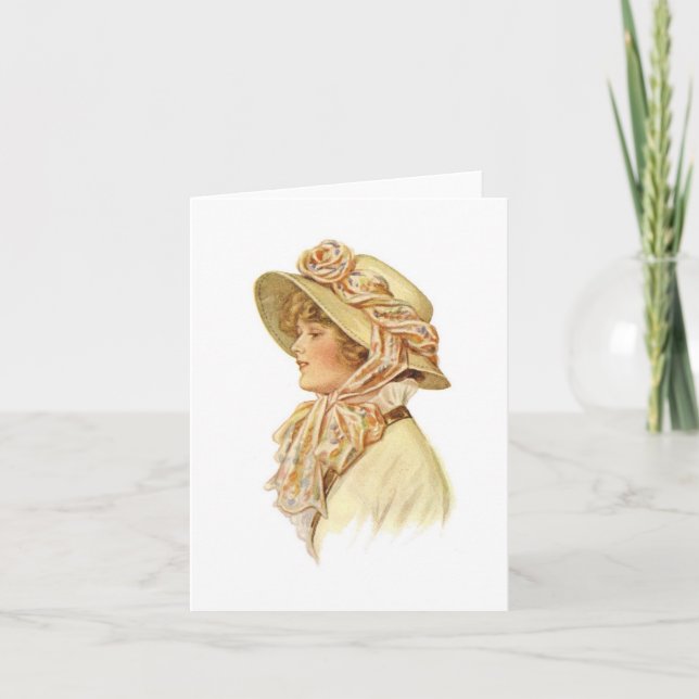 Set of Vintage Millinery Notecards [3B] (Front)