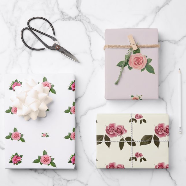 Set of Wrapping Paper, gifts for all occasions Wrapping Paper Sheet (Front)