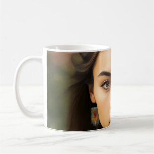 Set Of Young Beautiful Native American Women Coffee Mug