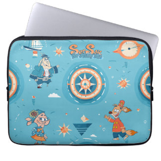 Set Sail for a Funny Tale wrap  Laptop Sleeve