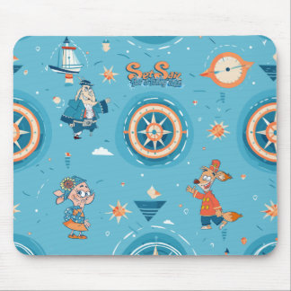 Set Sail for a Funny Tale wrap  Mouse Pad