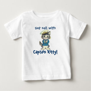 Set Sail with Captain Kitty Baby T-Shirt