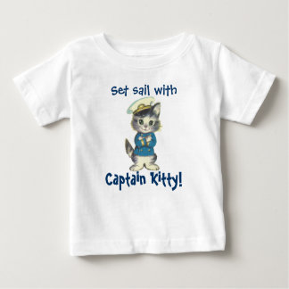 Set Sail with Captain Kitty Baby T-Shirt