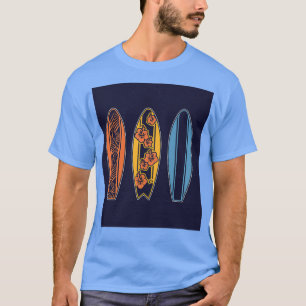Set surfboard design surfing ride T-Shirt