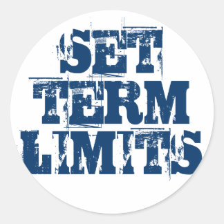 SET TERM LIMITS CLASSIC ROUND STICKER