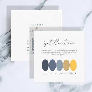 Set the Tone Dusty Blue Gold Colour Palette ID1045 Enclosure Card