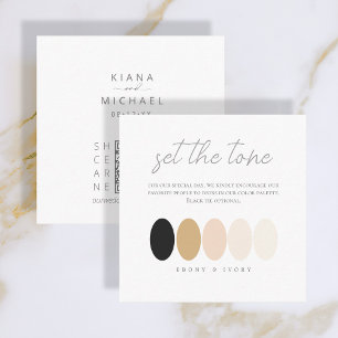 Set the Tone Ebony Ivory Colour Palette ID989 Enclosure Card