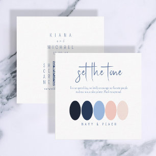 Set the Tone Navy Peach Colour Palette ID1110 Enclosure Card