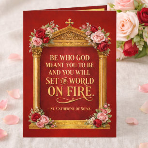Set the World on Fire Confirmation Catherine Siena Card
