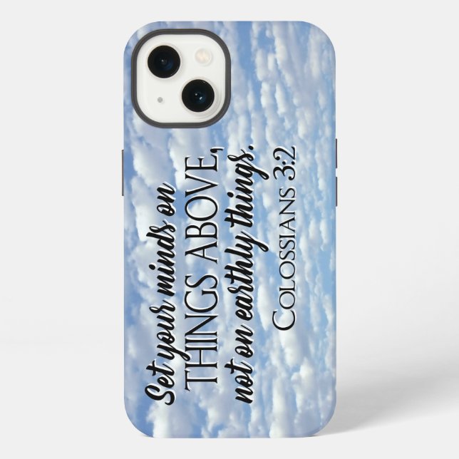 Set Your Minds on Things Above iPhone Case (Back)