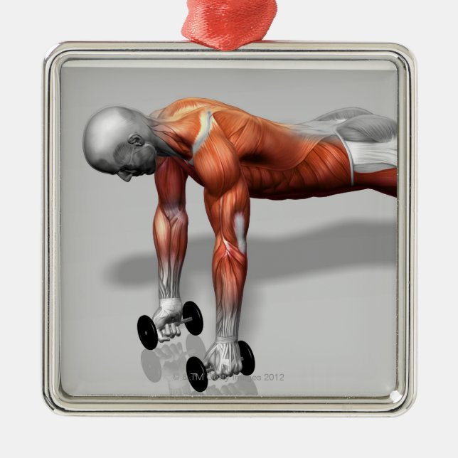 Setanta Push Up Metal Tree Decoration (Front)