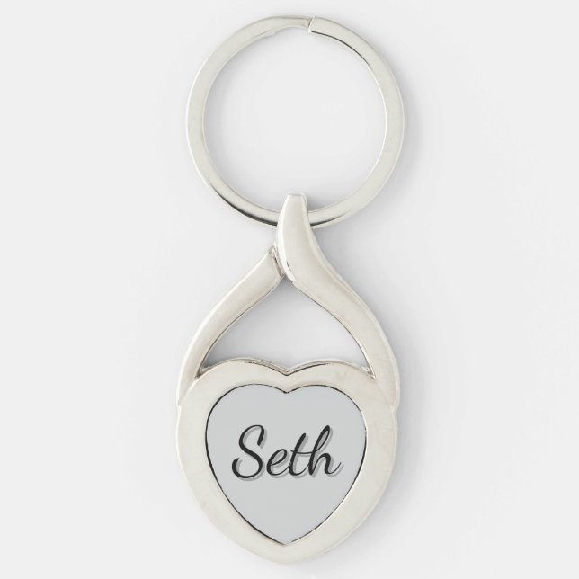 "Seth" Mans Name, Key Ring (Front)