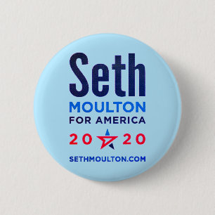 Seth Moulton for America 2020 6 Cm Round Badge