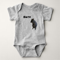 Seth Name With Aussie Quokka, Baby Bodysuit