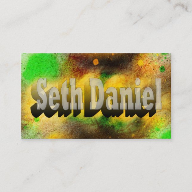 sethbusinesscard business card (Front)