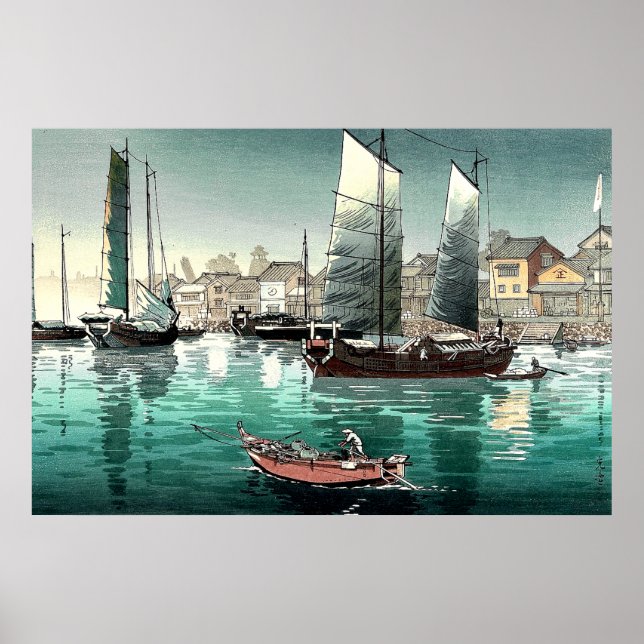 Seto Inland Sea Akashi Bay Tsuchiya Koitsu 1938 Poster (Front)