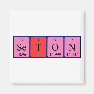 Seton periodic table name magnet