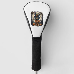 Setter Dog Halloween Square Golf Head Cover