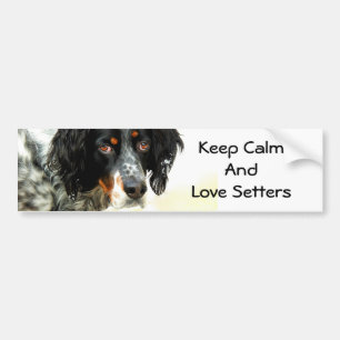 Setter Love Bumper Sticker