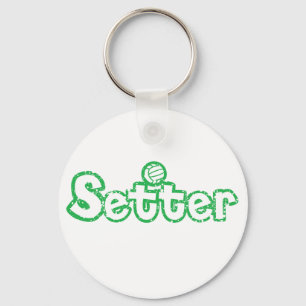 Setter Volleyball Key Ring