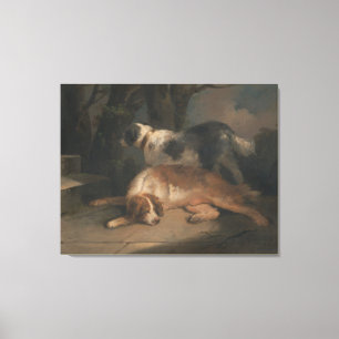 Setters by George Morland Canvas Print