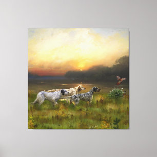 Setters Family   Canvas Print