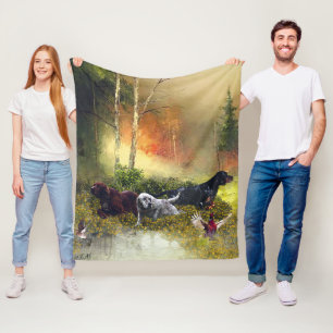 Setters Family Fleece Blanket