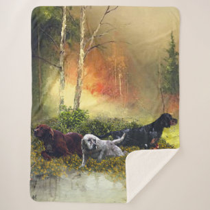 Setters Family Sherpa Blanket