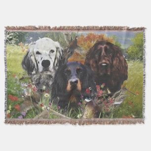 Setters Family Throw Blanket