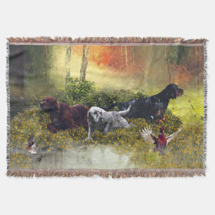 Setters Family      Throw Blanket