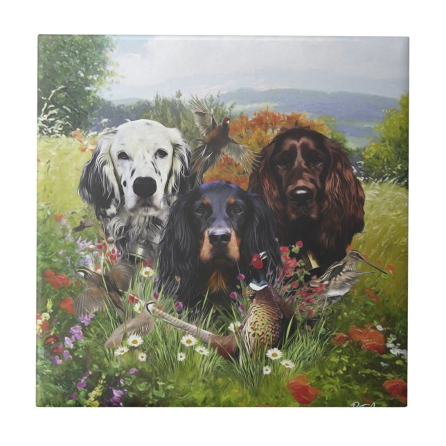 Setters Family  Tile (Front)