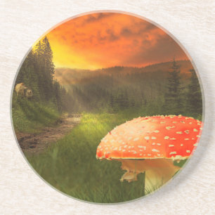 Setting Autumn Sun. Coaster