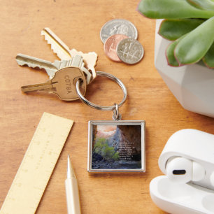 Setting Goals Inspirational Key Ring