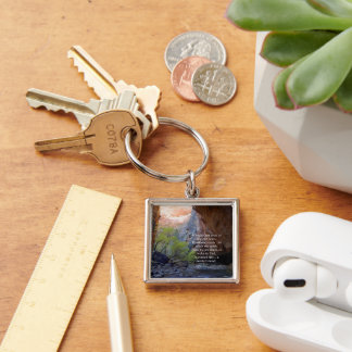 Setting Goals Inspirational Key Ring