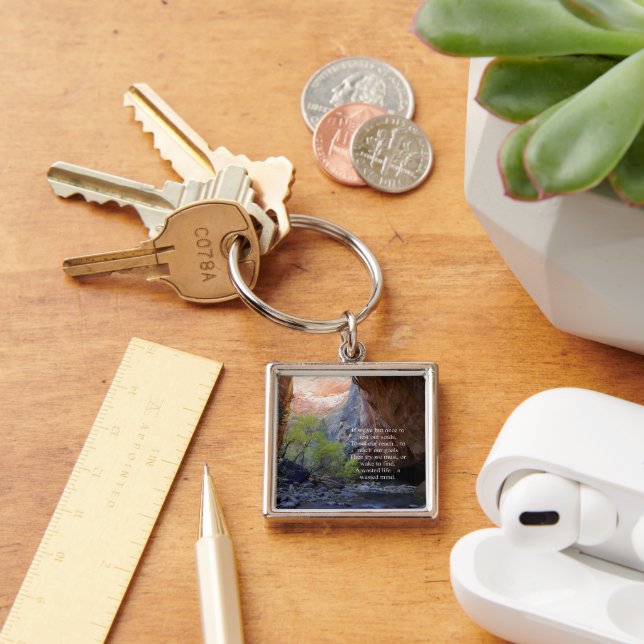 Setting Goals Inspirational Key Ring (Desk)
