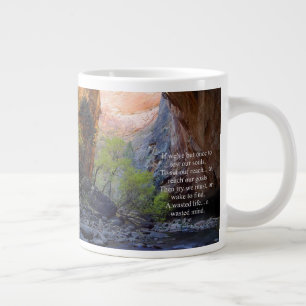 Setting Goals Inspirational Large Coffee Mug