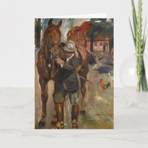 Setting Out for a Ride   Lovis Corinth Card