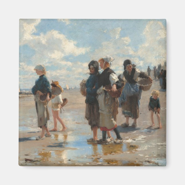 Setting Out to Fish by John Singer Sargent Magnet (Front)