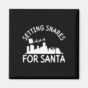 Setting Snares For Santa - Wire Snare Christmas 3  Magnet