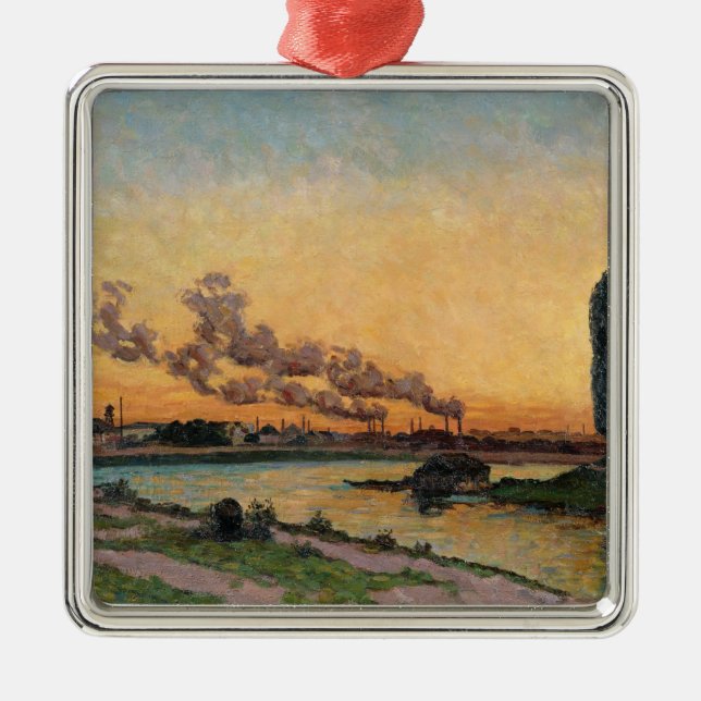 Setting Sun at Ivry, c.1872-73 Metal Tree Decoration (Front)