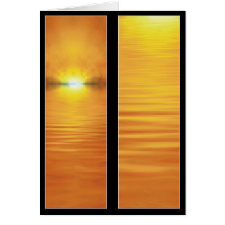 Setting Sun Bookmark Card