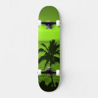 Setting Sun Green Tropics Palm Beach