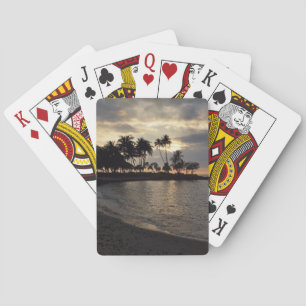 Setting Sun in Hawaii Playing Cards